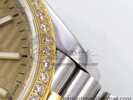 0223 Minimalist DateJust 36 SS 126283rbr VSF 1:1 Best Edition 904L Steel YG Textured Dial on Jubilee Bracelet VS 1378